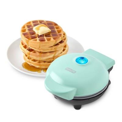 Dash Ceramic Nonstick Mini Maker Waffle Aqua : Target