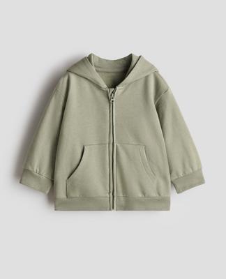 Khaki green Hooded Jacket for kids | H&M CA