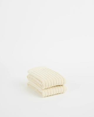 Dylan Australian Cotton Rib 2 Pack Hand Towel - Cream | Target Australia