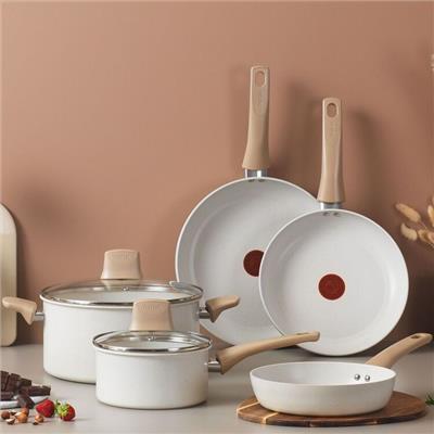 Tefal White Stone 5-Piece Induction Cook Set White