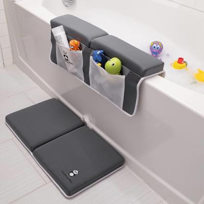 Amazon.com : Cuddling Baby Bath Kneeler and Elbow Rest Pad Set - 2PC Premium Baby Bath Mat Set - Non-Slip Kneeling Pad with Storage Pockets - Machine