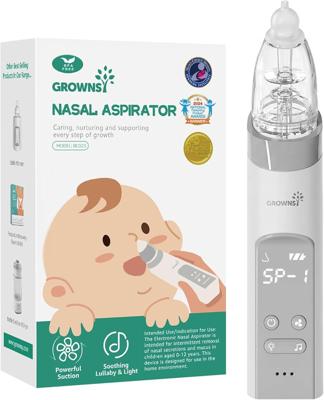 Amazon.com : GROWNSY Nasal Aspirator for Baby, Electric Baby Nose Sucker with Larger Suction Chamber and More Powerful Suction, Automatic Nose Cleaner