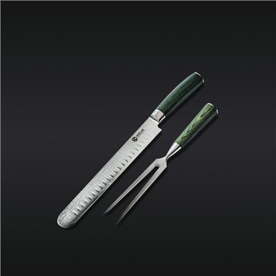 HexClad Japanese Damascus Steel Carving Set | HexClad UK