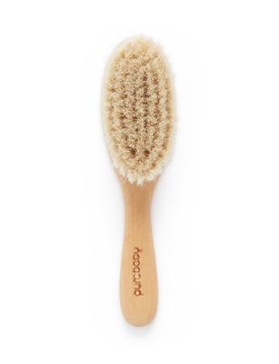 Purebaby Goat Hairbrush with Box - Natural | Baby Bunting AU