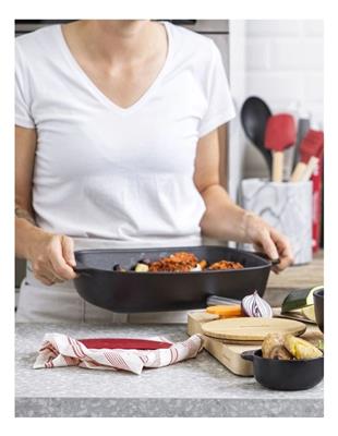 KitchenAid Large Stoneware Baker in Black | MYER