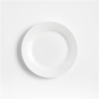 Aspen Rimmed Porcelain Appetizer Plate   Reviews | Crate & Barrel