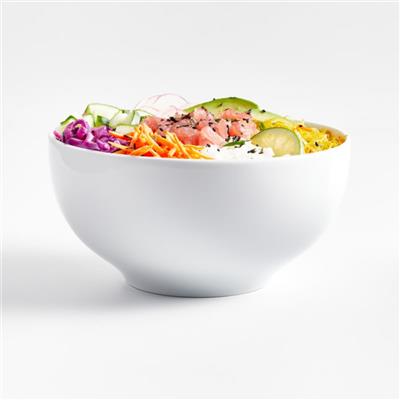 Aspen Coupe White Ceramic Salad Bowl   Reviews | Crate & Barrel