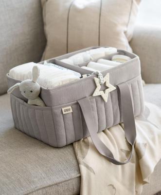 Nappy Caddy - Soft Grey Waffle – Mamas & Papas UK