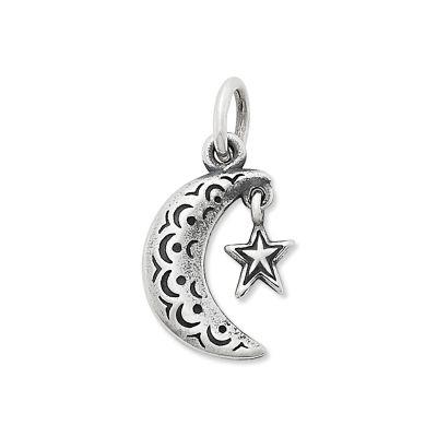 Adorned Starry Night Charm in Sterling Silver