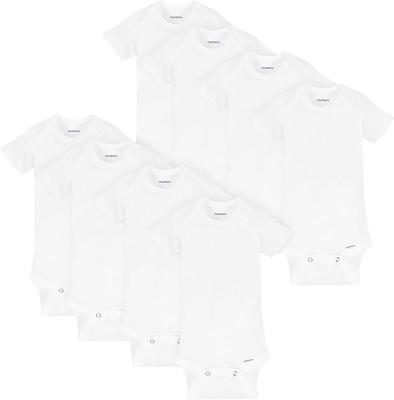 Amazon.com: Gerber Baby 8-Pack Short Sleeve Onesies Bodysuits, Solid White, 18 Months: Clothing, Shoes & Jewelry