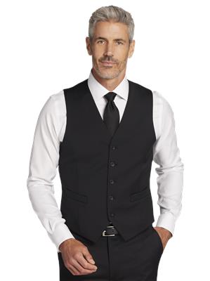 Pronto Uomo Platinum - Modern Fit Premium Wool Blend Suit Vest
