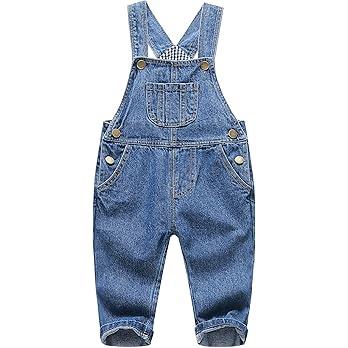 Amazon.com: KIDSCOOL SPACE Baby Boy Girl Jean Overalls,Toddler Ripped Denim Cute Workwear,Black,6-12 Months: Clothing, Shoes & Jewelry