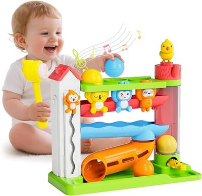 Amazon.com: Toddler Musical Toys for 1  Years Old Girls,Fine Motor Skills Developmental Baby Toy 12-18-24  Months,Bilingual Toddler Learning Ball Drop