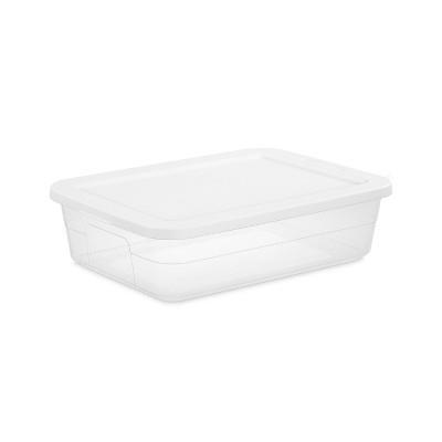 28qt Clear Under Bed Storage Box White - Brightroom™ : Target