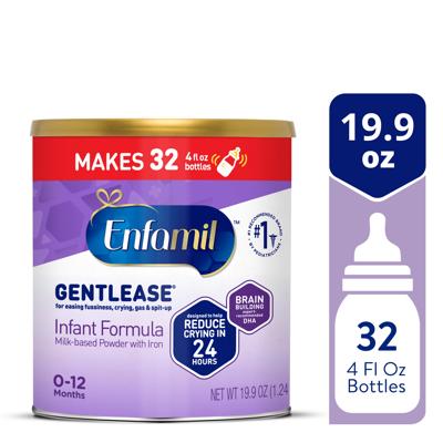 Enfamil Infant Formula with Iron, Gentlease Powder for Sensitive Tummies, 19.9 oz - Walmart.com