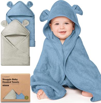 Amazon.com : KeaBabies 2-Pack Hooded Baby Towels for Newborn - 30x30 Soft & Absorbent Viscose from Bamboo Baby Bath Towels with Hood for Infant, Toddl