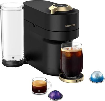 Amazon.com: Nespresso Vertuo Pop+ Coffee and Espresso Maker by Breville, Matte Black Gold: Home & Kitchen