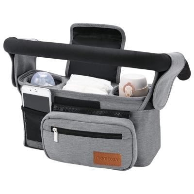 Momcozy Universal Baby Stroller Organizer with Insulated Cup Holder, Detachable Phone Bag & Shoulder Strap, Gray, Infant & Toddler - Walmart.ca