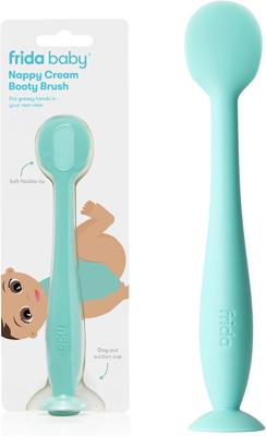 Frida Baby Nappy Cream Booty Brush | 100% Silicone Spatula, Diaper Rash Ointment and Butt Paste Applicator with Suction Base, Nappy Bag Essential : Am