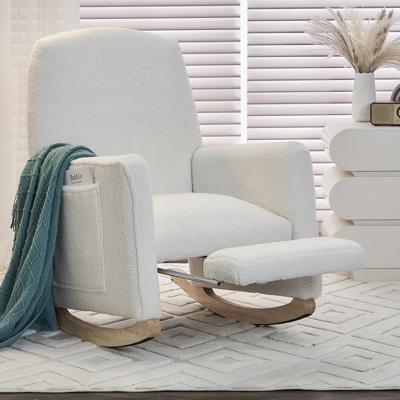 Latitude Run® Chaise berçante en tissu avec repose-pieds Teddy - Wayfair Canada