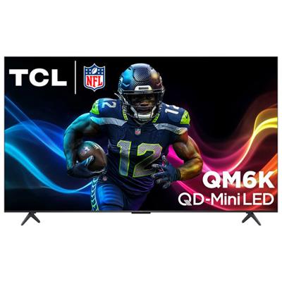 TCL 75 QM6K Series 4K UHD Dolby Vision IQ HDR QD-Mini LED 144Hz Dolby Atmos Google TV Smart TV (75QM6K) - 2025 - Great for Gaming & Sports | Best Buy
