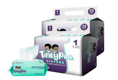 Timmy Bundle (2 diaper packs/1 wipe pack) – TinkyPoo