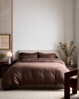 Linen Duvet Cover Set | Quince in Espresso