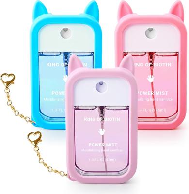 Amazon.com: KING OF BIOTIN Hand Sanitizer Spray, 3 Pcs Spray Hand Sanitizer with Silicone Case & Cute Keychain, Scented Pocket Power Mist Hydrating fo