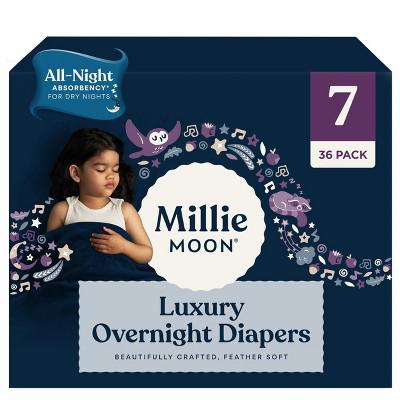 Millie Moon Disposable Overnight Diapers - Size 7 - 36ct : Target