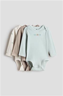 3-PACK PRINTED JERSEY BODYSUITS $19.99
COLOUR:Light purple/floral