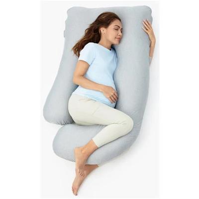 Momcozy - U Shaped Cooling Fabric Pregnancy Pillow