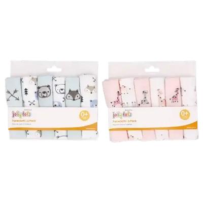 Checkers Sixty60 | Jolly Tots Knitted Face Cloth 0 Months   22 x 22cm 6-Pack (Design May Vary)