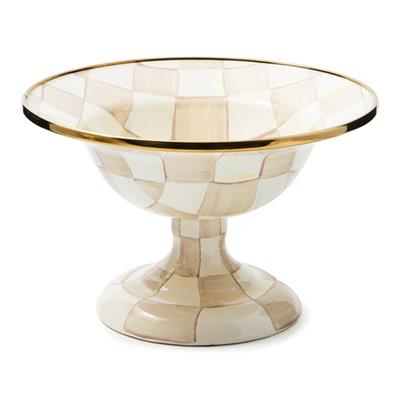 Mocha Check Small Compote | MacKenzie Childs UK