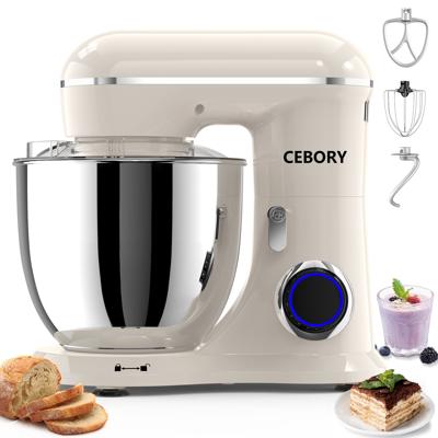 CEBORY 3-IN-1 Stand Mixer, 6.5 QT Tilt-Head 10-Speed Food Mixer, Kitchen Electric Mixer with Dough Hook, Beater, Whisk, Bowl for Most Home Cooks - Wal