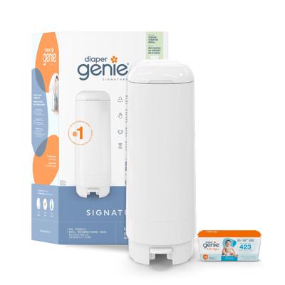Diaper Genie Signature Pail - 9 bags - White - Walmart.ca