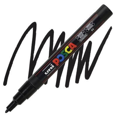 Posca Paint Marker - Black, Fine, Bullet Tip, 0.9 mm - 1.3 mm | BLICK Art Materials