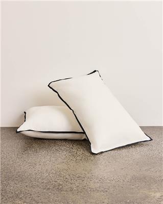 Linen Pillowcase Pair - Meringue – Hommey