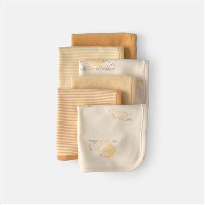 Baby 6-Pack Lion Terry Washcloths - Yellow | Carter’s Oshkosh Canada