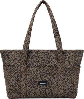 Amazon.com: Molly Moon Quilted Leopard Tote Bag for Women, Cheetah Tote Bag with Zipper & Wet Pockets, Leopard Print Quilted Cotton Shoulder Bag for C