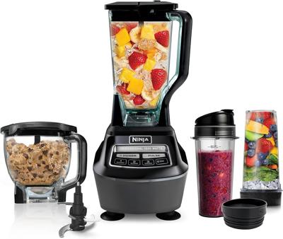 Amazon.com: Ninja Kitchen System | All-in-One Food Processor & Blender for Smoothies | Includes Pitcher, (2) 16 oz. To-Go Cups & 8-Cup Bowl | Makes Sa