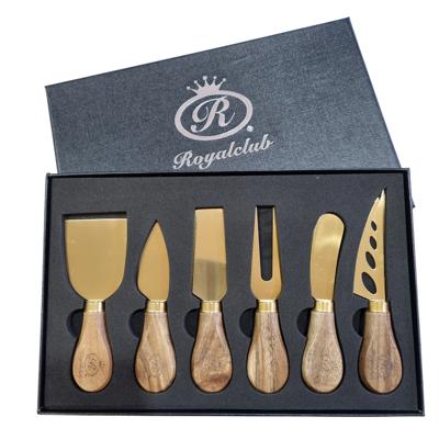 Royalclub 6pcs Cheese Knives sets in 5 colours