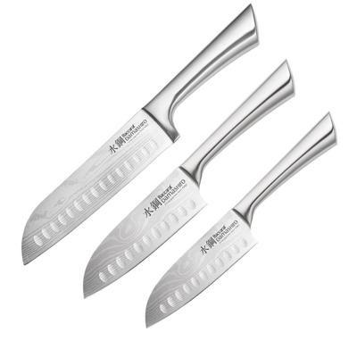 Baccarat Damashiro 3 Piece Santoku Knife Starter Set - Baccarat