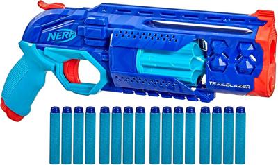 Amazon.com: Nerf Elite 2.0 Trailblazer RD-8 Blaster, Wild Edition Color Design, 8-Dart Rotating Drum, Hammer Action, 16 Elite Darts, Tactical Rail (Am