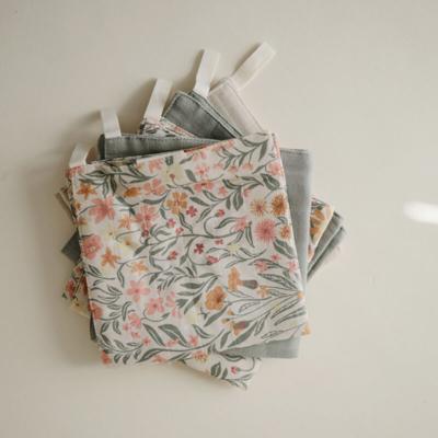 Mushie Muslin Cotton Washcloth 5P - Fed is Best