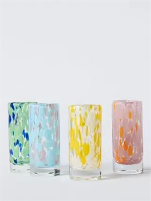 John Lewis Confetti Shot Glass, Set of 4, Assorted