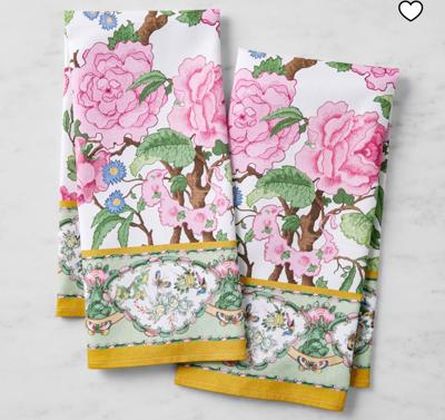 Canton Rose Towels, Set of 2 | Williams Sonoma