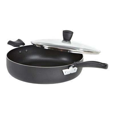 T-fal Viva Jumbo Cooker, Non-Stick, Dishwasher & Oven Safe, Black, 5qt