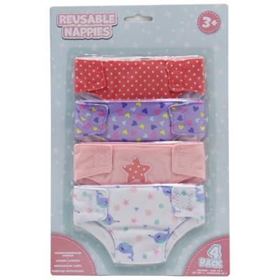 Baby Doll Reusable Nappies Accessories 4 Pack | Smyths Toys UK