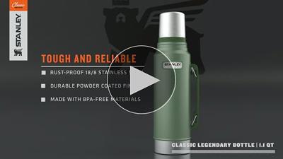 Stanley 1913 Classic Legendary Thermal Flask 1.0L - Hammertone Green : Amazon.co.uk: Home & Kitchen