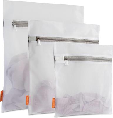 Amazon.com: Polecasa 3Pcs Mesh Laundry Bags with Sturdy Zipper for Delicates, Lingerie, Bras, Baby Clothes (1 Large, 1 Medium, 1 Small) : Home & Kitch